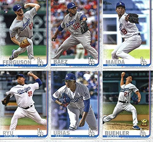 2019 Topps Master (серия 1 и 2, актуализация) Бейзболна отбор Лос Анджелис Доджърс, набор от 37 картони: Клейтън Kershaw (10), Кори