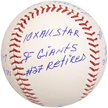 Надпис Juan Marichal с автограф на Официалния Залата на славата бейзбол БЪЛГАР COA 9