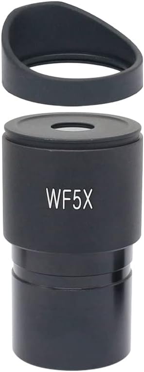 Аксесоари за лабораторен микроскоп Широкоъгълен окуляр WF5X за стереомикроскопа с гумени чашки за очите Размер на закрепване
