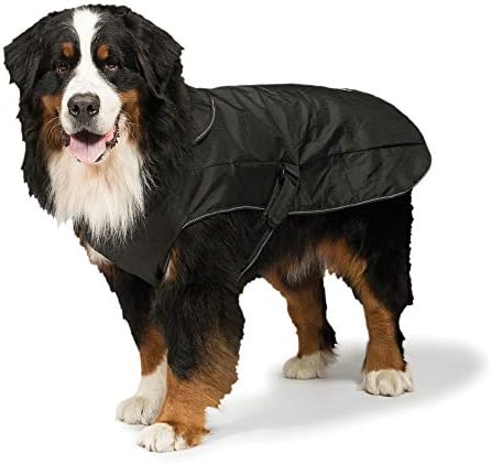 Датски Дизайн на Черна Шлейка 2 в 1 Ultimate Dog Coat 35 см (14 инча)