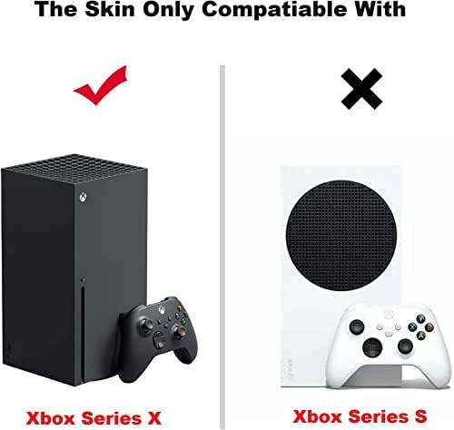 Стикер с кожата за конзолата Xbox серия X и контролери, Vinyl Стикер за игралната конзола, Защитно фолио, което е Съвместимо с набор от