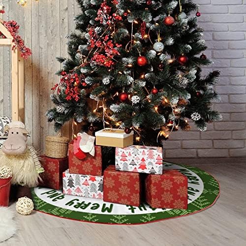 Пола Коледно Силует с Коледно Куче, Подложка за Коледната Елха във формата на Снежинки 30 x 30, Мат въз основа на Снежна коледна