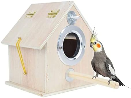 Кутия за гнездо за папагали Кэтсон, Птичи Къща за Отглеждане на Папагали, Кутия за Чифтосване Неразлучников, Какаду, Вълнисто