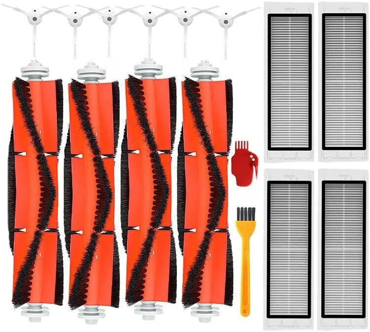 Сменяеми Щеточные Филтри Luxuypon, комплекти, странични четки за въже, Съвместими с вакуумни детайли Xi-aomi Roboro-ck S50 S51 E25 S5 E20 C10 (опаковка от 3)
