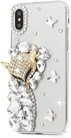 Елегантен калъф за телефон AS-Zeke, съвместим с Samsung Galaxy S22 6,1 инча 2022, серия Bling Handmdae, дизайн с перли за момичета