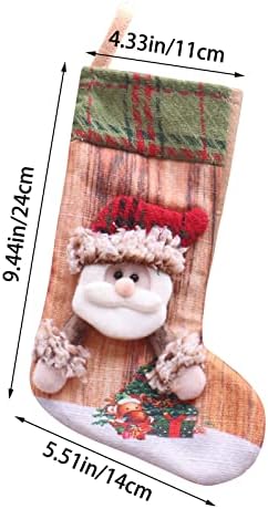 2 БР. Коледни Чорапи, Големи Коледни Чорапи, Украса, Дядо коледа, Снежен човек, Отглеждане с Елени, Коледни Украси и Аксесоари за
