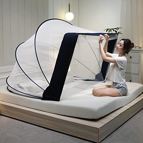 Сгъваема mosquito net за Сън, Дишаща Палатка с Комарите Мрежа, Издръжлив Екран от Комарите Мрежа за Възрастни, Легло за Пътуване На Вътрешния Двор