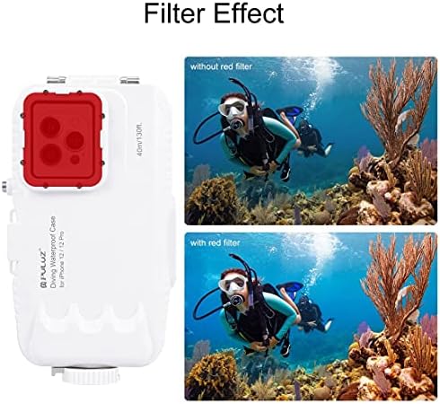 Калъф за телефон PULUZ за гмуркане за iPhone 13/13pro/12/12 Pro, Калъф за професионална подводна фотография [40 м/131 фут],