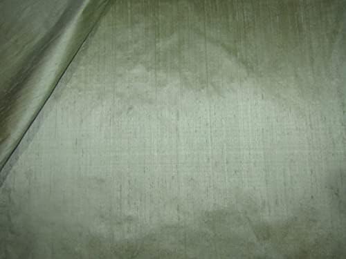 Плат Dupioni от чиста коприна зелен цвят злато 44 инча с парчета ярд MM102[4]