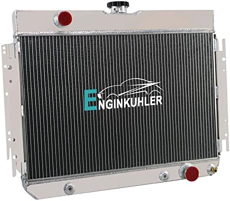 ENGINKUHLER 3-Вграден Радиатор, който е Съвместим за Chevy Chevelle Impala El Camino 1963 1964 1965 1966 1967 1968 Алуминиеви