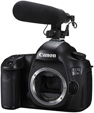 Canon EOS 5DS/5DS R Усъвършенстван Суперкардиоидный микрофон (стерео /Пушка) с ръчен вятър Dead Cat
