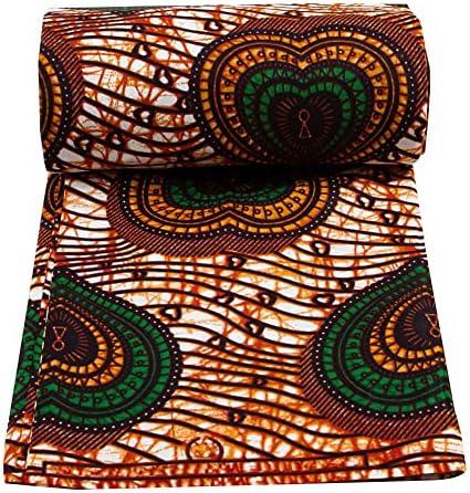 Африкански Восъчни плат с Етнически Восъчен принтом Анкара 6 Ярда за Вечерни Рокли и Обивочных тъкани със собствените си ръце (P020)