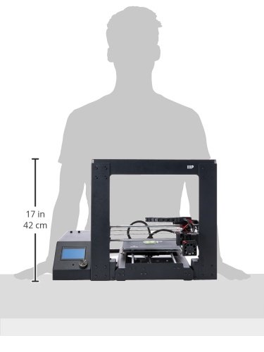 3D принтер Monoprice-113860 Select Maker v2 е с голям топъл (200 x 200 x 180 mm) Монтажна плоча + Безплатна проба PLA направления на
