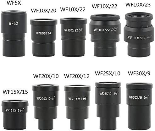 Аксесоари за микроскоп Една двойка WF10X WF15X WF20X WF25X WF30X Окуляр за Стереомикроскопа Широки Лабораторни Консумативи (Цвят: