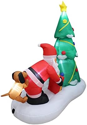 Комплект от две украса за Коледното парти, включва в себе си коледа в елф с подсветка височина 4 фута и в Дядо Коледа с подсветка на