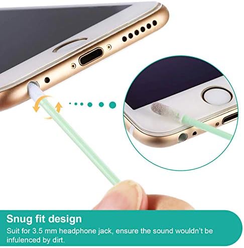 Комплект за почистване на мобилен телефон от 44 теми, USB порт за зареждане и жак за слушалки, набор от инструменти за почистване на зъби,