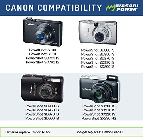Батерия Wasabi Power за Canon NB-5L (2 бр.)