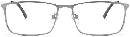 Компютърни очила за четене MEDOLONG Против Blue Light Без главоболие в метална рамка-LH7080(C3, антисиний, 200)