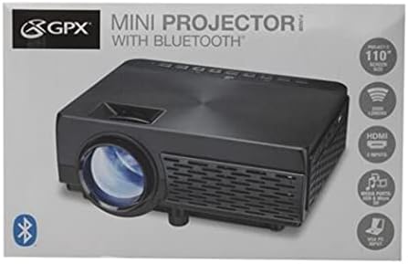 Мини проектор с два порта HDMI, plug към лаптоп, DVD-плейъра или на компютъра за изнасяне на екрани до 110 см (me)
