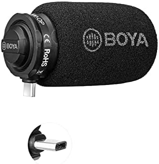 Микрофон BOYA BY-M100-OP, Ненасочено мини микрофон-пушка , Щепсела и да играе, специално проектирани за DJI OSMO Pocket