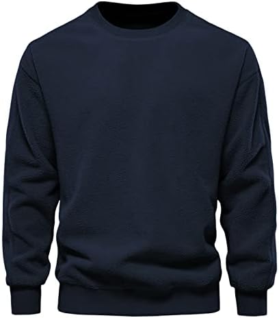 Тениски За Мъже, Блузи, Копчета, Модерен Случайни Свободен Пуловер, мек вълнен плат Пуловер, Потник, Долна Тениска