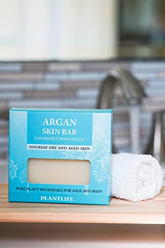 Сапун Plantlife Арган в 6 опаковки - Овлажняващ и успокояващ сапун за Вашата кожа, Изработено е ръчно с използването на растителни