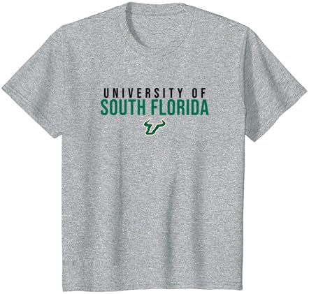 Тениска с надпис University of South Florida USF Bulls Stacked