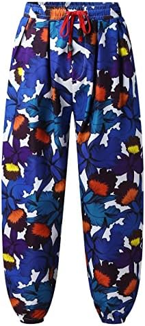 MIASHUI Мъжки Панталони са Пролетно-Летни Панталони за всеки ден Универсални Боядисани Свободни Панталони Големи Размери Модни