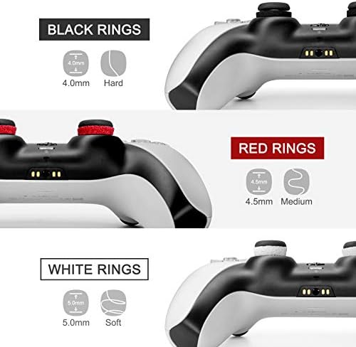 Прецизна пръстени, Yicege Aim Assist Пръстени за управление на трафика за Playstation 5 PS5, Playstation 4 PS4, Xbox, Xbox one, Xbox Series X, Gamepads за PC, Switch Pro, Sucf Контролер Бял