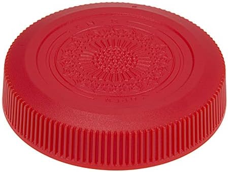Дизайнерски червен задната капачка на обектива Fotodiox за обективи Canon RF - Съвместима с обективи на Canon RF Mount и скрепителни елементи-адаптери (заменя пылезащитную капак