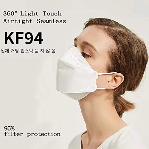 50/100 бр KF94 face_msk за Еднократна употреба Защитно чаша Премиум-клас 3D Fish_Type 4-Слойная Дишаща за защита от прах-MẵSk за Жени и мъже (80 бр, 4 цвята)