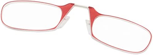ThinOptics унисекс очила за четене за възрастни + Черен универсален калъф-капсула | В червена рамка, здравина считывателей