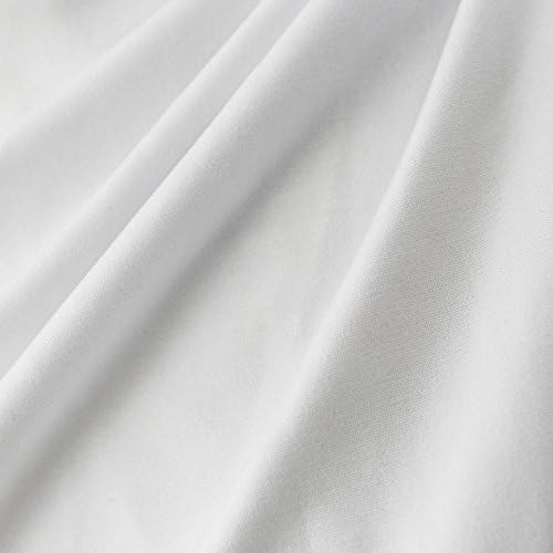 Бяла Трикотажная от еластичен плат Джърси с переплетением нишки ITY (200 ГОРИВО), двор тъкан - 1 Ярд