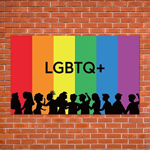 ЛГБТК + Гей-Парад Фон Флаг Гордост Декор Гордост Гоблен Деня на Гей-Парада Месец Парад Дъга Вечерни Декорации и Аксесоари за Дома Клас