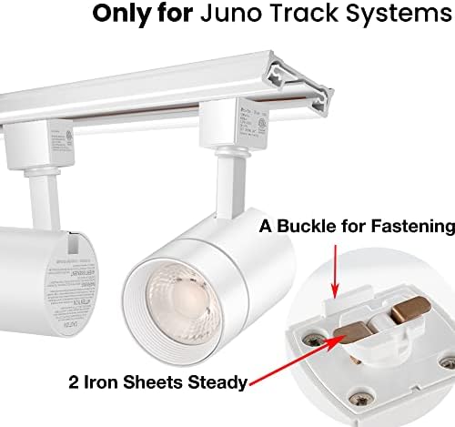Led трековые осветителни главата ALAMPEVER 4 в опаковка с регулируема яркост за песен Juno, 12 W (еквивалент на 75 W), 800ЛМ, CRI90, Бяла