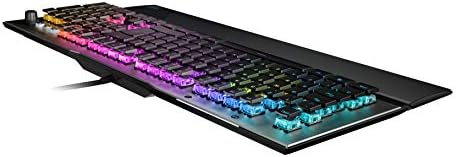ROCCAT Вулкан 120 - Ръчна детска клавиатура RGB, led подсветка на клавишите AIMO, ключове ROCCAT Титан, здрава конструкция (алуминиеви горната