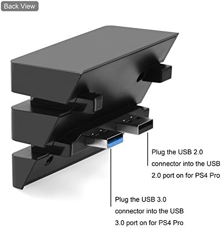 Mxzzand Високоскоростен 5-Портов Преносим Сплитер-Удължител за PS4 за конзолата PS4 Pro