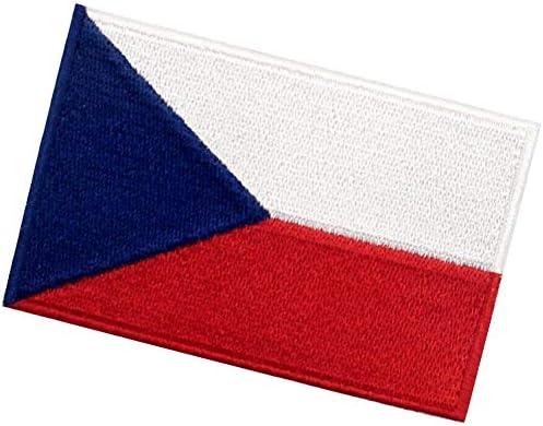 Нашивка с Флага на Чешката Република EmbTao, Бродирани Аппликацией Морал, Пришитая Желязо Към Националния Гербу