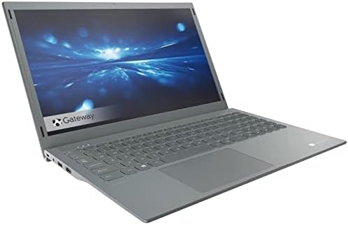 Ултра тънък лаптоп Gateway 15,6 FHD, четириядрен процесор Pentium Silver N5030 с честота до 3,1 Ghz, 4 GB оперативна памет, 128