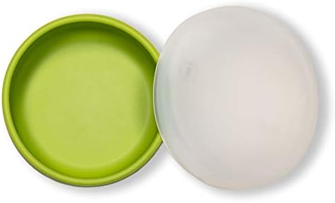 Набор от мезета MODERN-TWIST, Купа за лека закуска от хранително силикон, водоустойчив и за еднократна употреба, ярко-зелен, 7 течни