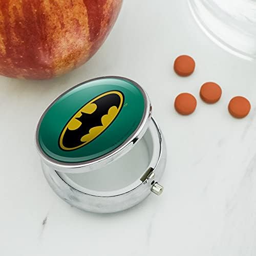 Подарък Кутия Батман Classic Прилеп Shield с Логото Калъф за Хапчета, Ключодържател