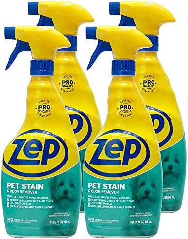 Препарат за отстраняване на петна и миризми от домашни любимци Zep ZUPETODR32 32 Унции (4 опаковки)
