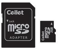 Cellet 2GB microSD карта за смартфон Motorola ES400S потребителска флаш памет, висока скорост на трансфер, щепсела и да играе, с пълен