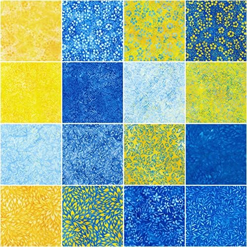 Ръчно батик с цветна вълна от Lunn Studios, 42 10-инчов квадрата Робърт Кауфман TEN-1142-42