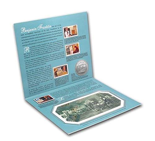 Айде Сребърен Долар монета на Бенджамин Франклин 2006 година на издаване и Набор от Летописи - Запечатанная Монетная опаковка с надпис COA - Диамант, Без лечение - Монет