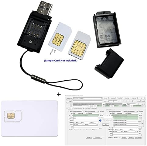 XCRFID, pocketmate, lte ICCID IMSI четец SIM-карти, Програмист за запис на 2FF 3FF 4FF 2G, 3G, 4G за записване на SIM + 5 бр. празни SIM карти + Инструмент за персонализация на СИМ