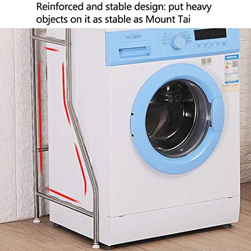 Hokcus Многофункционални Рамка за съхранение на перални машини по рафтовете над Тоалетна, 4 Нива, Рафтове За съхранение на Пералната Машина,