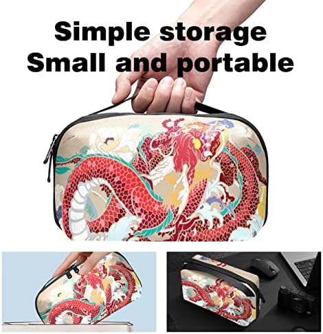 Цветна Органайзер за електроника Dragon, Водоустойчива Чанта за съхранение на Кабела и Кабела за Пътуване, за Дома, Калъф за Електронни