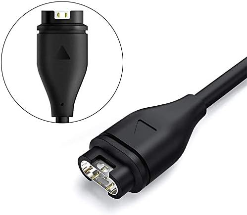 Зарядно устройство ECSEM, съвместимо със зарядно устройство Garmin Vivoactive 4 Преносимото USB-кабел за зареждане, Съвместим