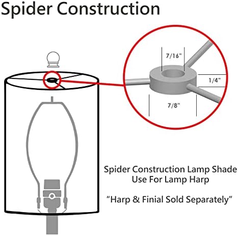 Aspen Creative 31259 Преходен лампа във формата на паяк под формата на барабан сиви и черни цветове ширина 8 инча (8 x 8x 11)